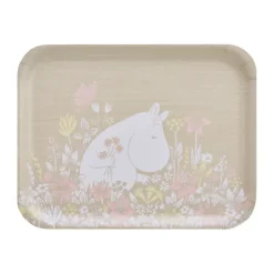 Moomin dienblad 28x36 cm, Flower field
