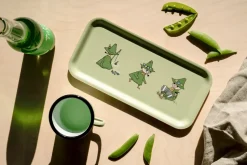 Moomin dienblad 13x27 cm, Retro Snufkin