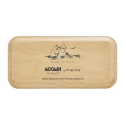 Moomin dienblad 13x27 cm, The pier