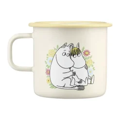 Moomin emaille mok 55 cl, Flowers