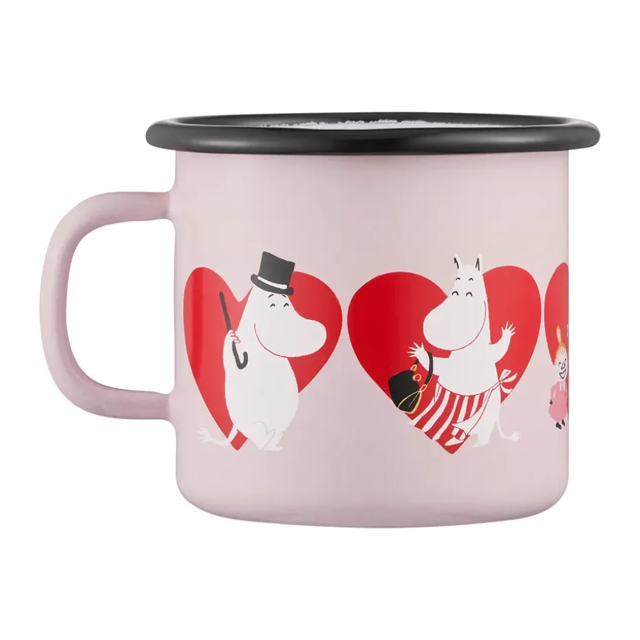 Moomin emaille mok 25 cl, Heart