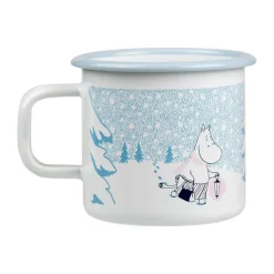 Moomin emaille mok 37 cl, Let it snow