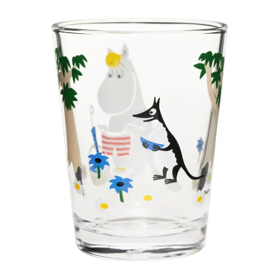 Moomin glas 22 cl., We gaan op vakantie