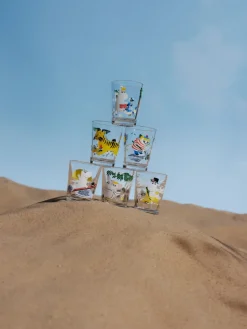 Moomin glas 22 cl., We gaan op vakantie