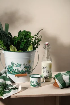 Moomin glazen fles 1 L, Meadow