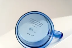 Moomin glazen mok 35 cl, Blauw