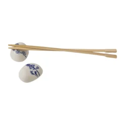 Moomin Haru ruststeen voor eetstokjes 2-pack, Blauw-wit