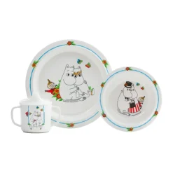 Moomin kinderservies 3 delen, Wit