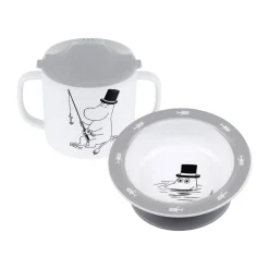 Moomin Water & Bad tuitbeker & zuignapbord, Grijs