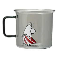 Moominmamma glazen mok 35 cl, Grijs