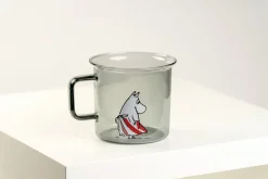 Moominmamma glazen mok 35 cl, Grijs