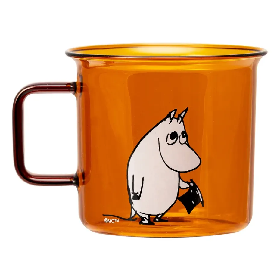 Moominpappa glazen mok 35 cl, Amber