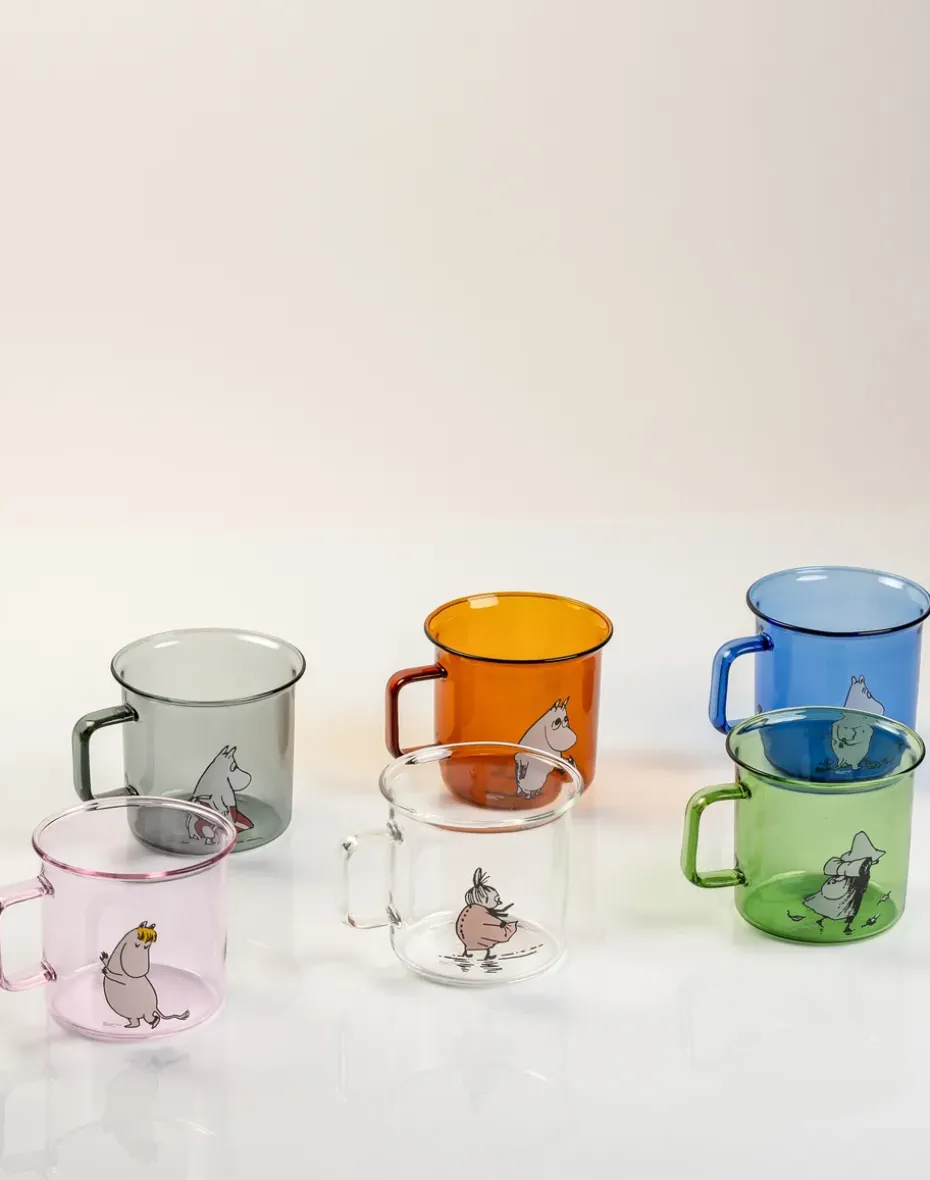 Moominpappa glazen mok 35 cl, Amber