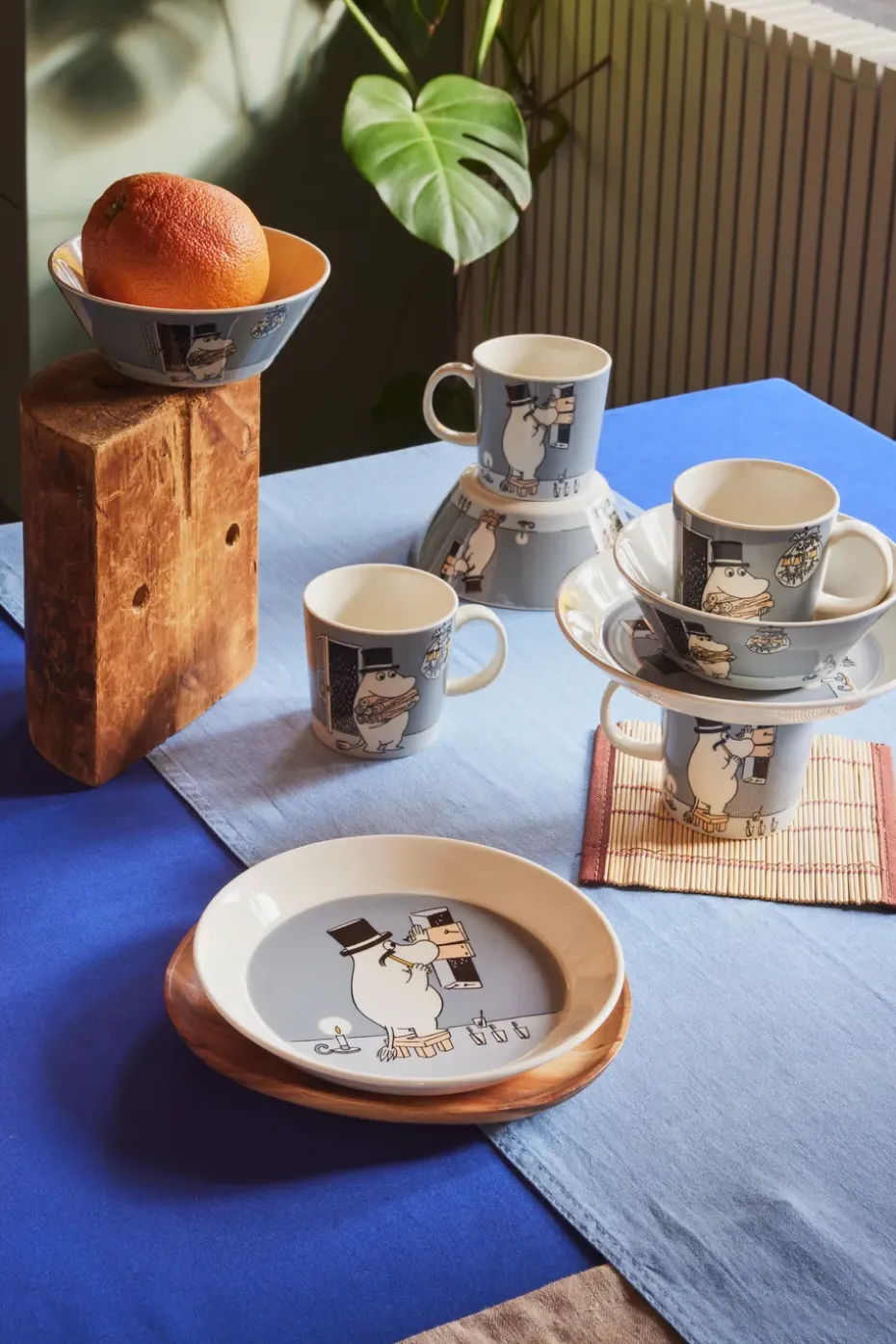 Moominpappa kom Ø15 cm, Grijs