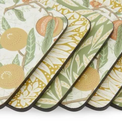 Morris & Co Simpley mixed onderzetters 6-delig, Fruit, Willow, Marigold