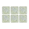 Morris & Co Willow Bough onderzetter 6-pack, Green, blue
