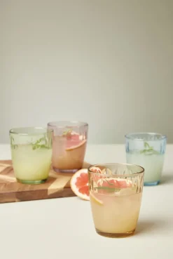 Mosaic drinkglas 34 cl 4-pack, Multi