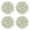 Mougli Green glasonderzetter Ø11 cm 4-pack, Green-white