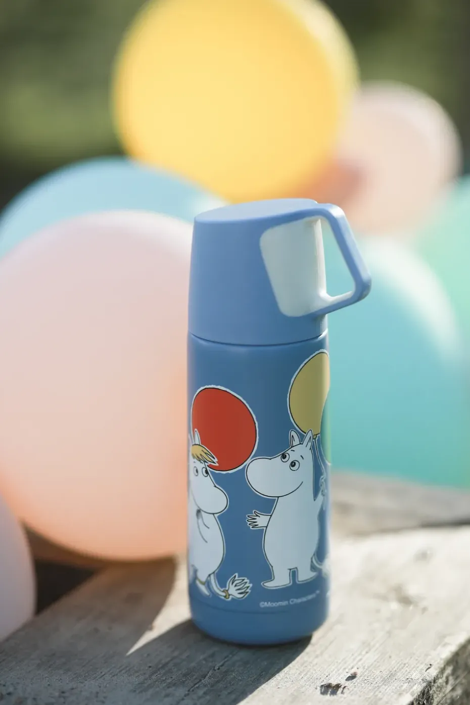 Mumin Festligheter thermosfles 35 cl, Blauw