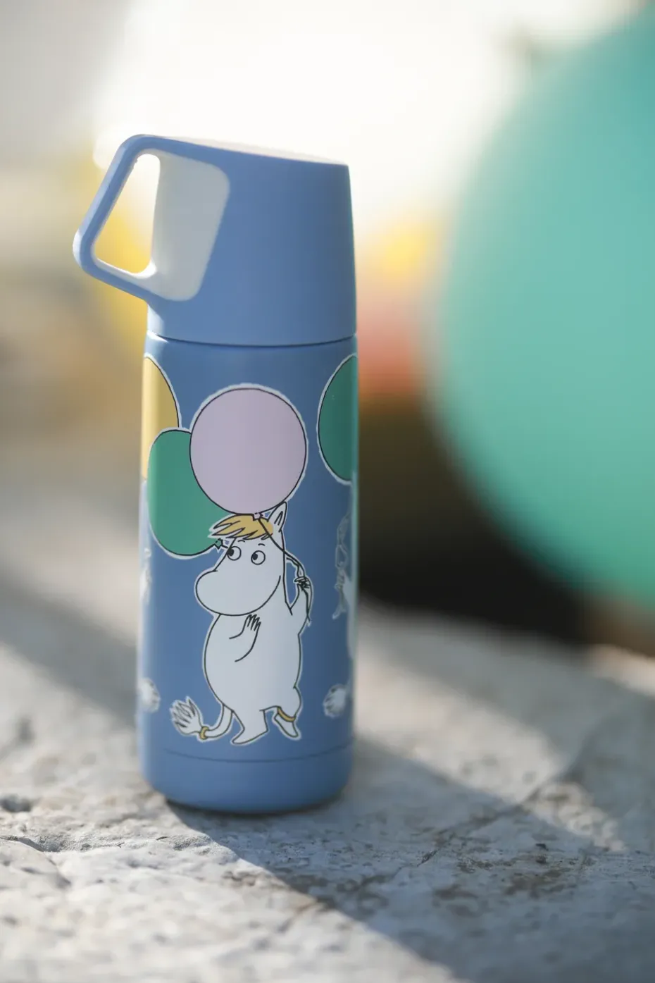 Mumin Festligheter thermosfles 35 cl, Blauw