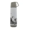 Mumin Graphic thermosfles 50 cl, Wit-zwart