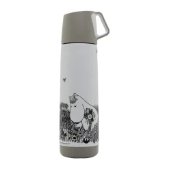 Mumin Graphic thermosfles 50 cl, Wit-zwart