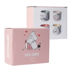 Mumin love eierdopje 4 delen, Wit-multi