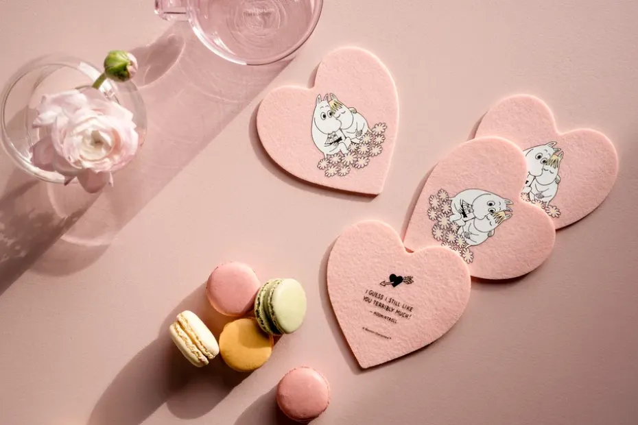 Mumin onderzetters glas 4-pack, Together