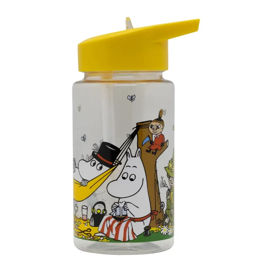 Mumin Picknick waterfles 55 cl, Geel