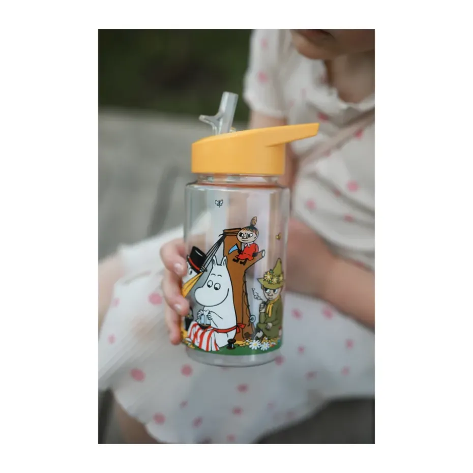 Mumin Picknick waterfles 55 cl, Geel