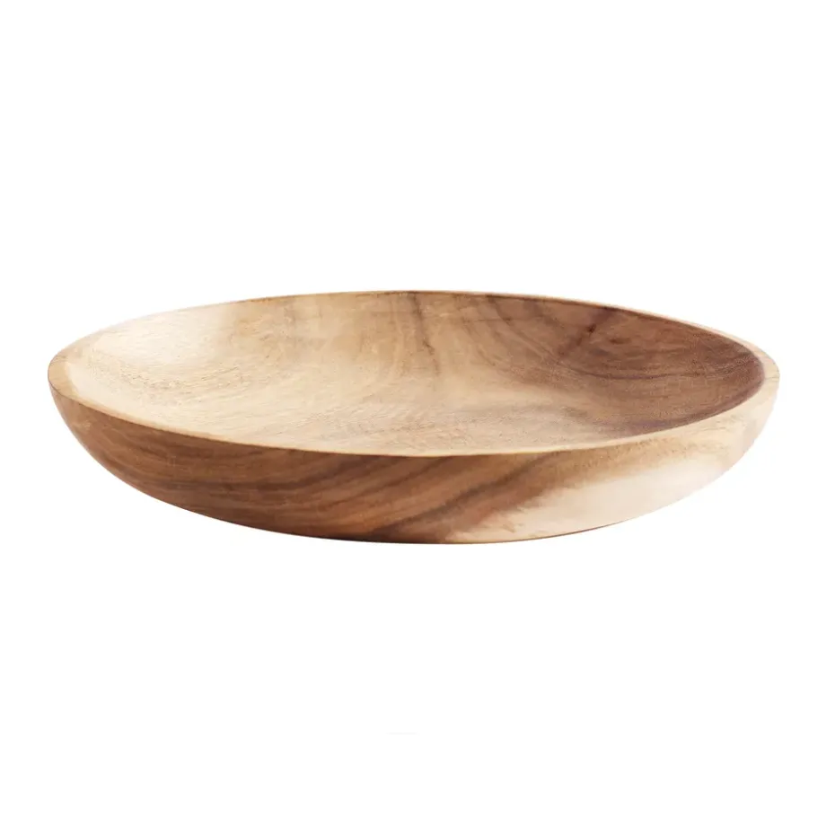 Muubs teak bord 18 cm, Natuur