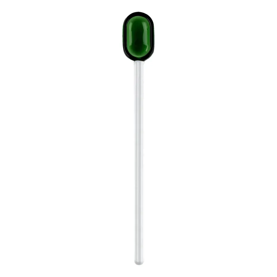Muurla lattelepel glas 15,5 cm, Green-clear