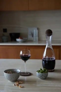 Nature karaf met kurkbal 1,5 l, Transparant-donkerbruin