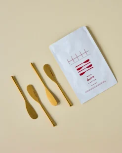 Nicolas Vahé botermes 4-pack, Antiek gouden finish