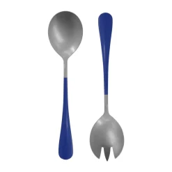 Nicolas Vahé saladebestek 2 delen, Blauw