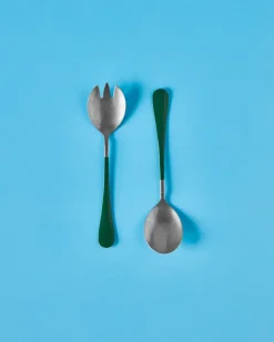 Nicolas Vahé saladebestek 2 delen, Groen