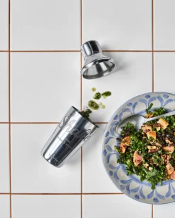 Nicolas Vahé shaker, Zilverkleurige afwerking