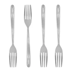 Nicolas Vahé taartvork 4-pack, Antiek zilverkleurige afwerking