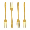 Nicolas Vahé taartvork 4-pack, Antiek gouden finish