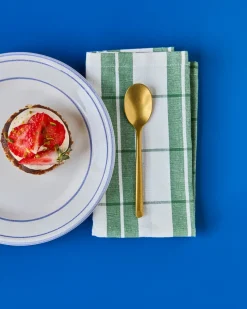 Nicolas Vahé theelepel 4-pack, Antiek gouden afwerking