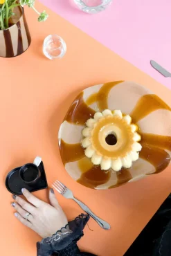 Niki espressokopje met schotel, Black-beige