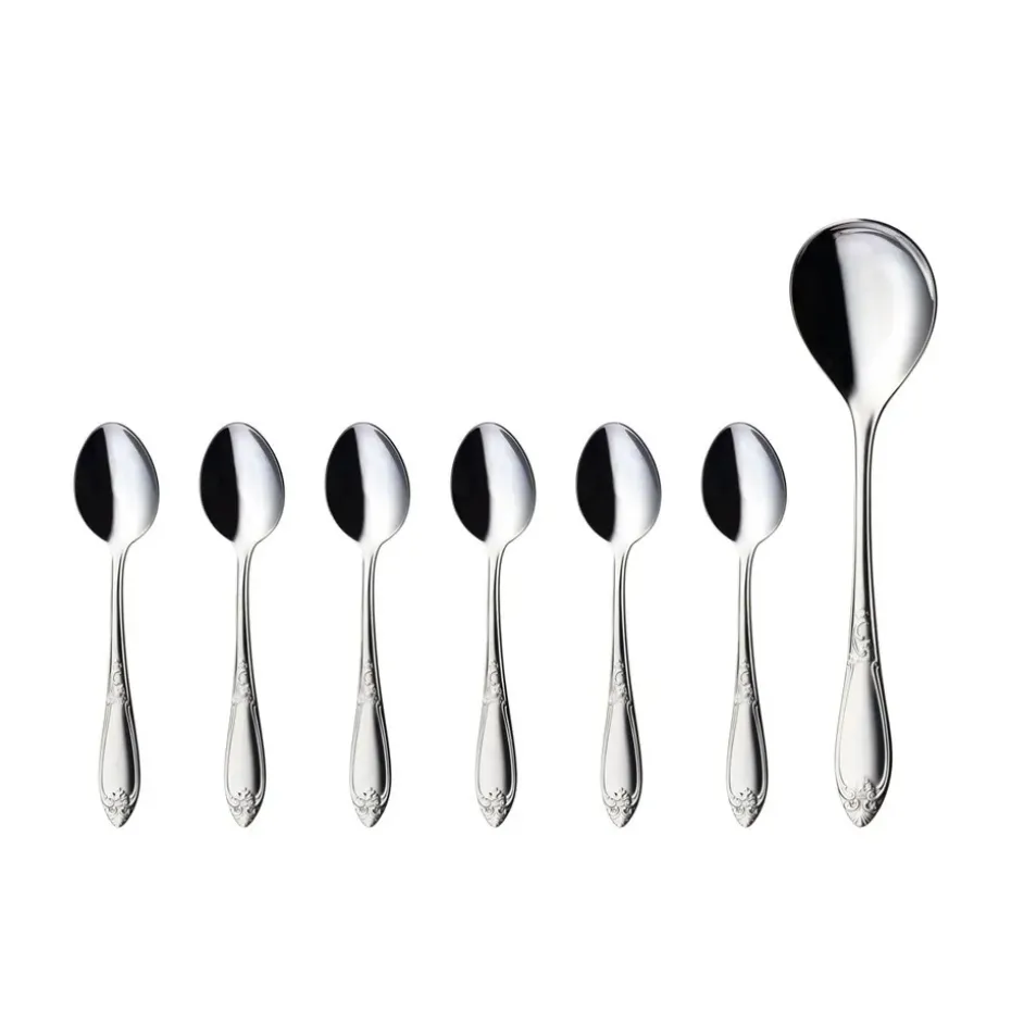 Nina dessertset 7-delig, Roestvrij staal