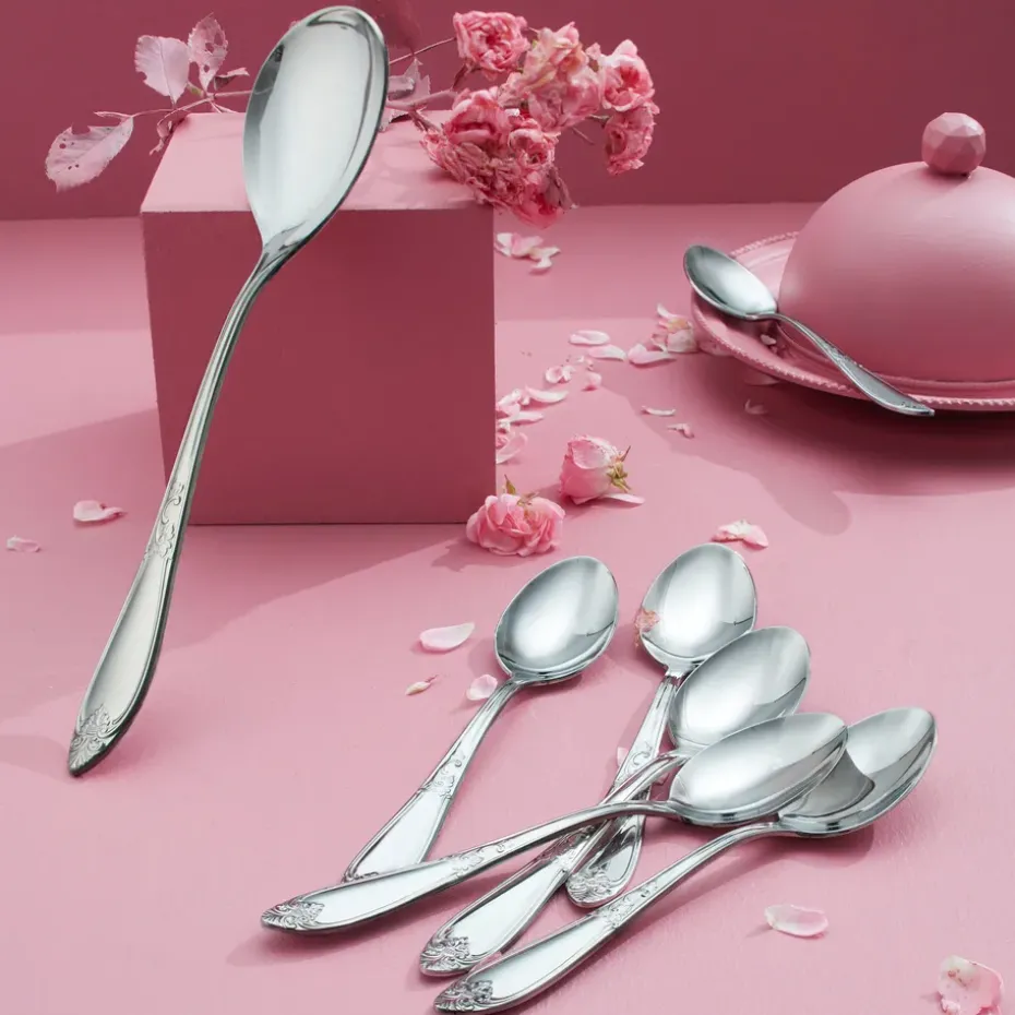 Nina dessertset 7-delig, Roestvrij staal