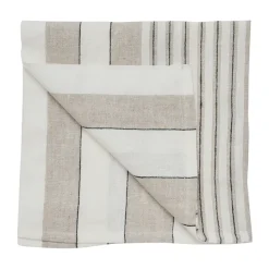 Noah linnenservet 50x50 cm, Beige streep