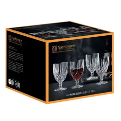 Noblesse glas op voet 4-pack, Transparant