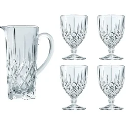 Noblesse set kan en 4 st. glazen, Helder