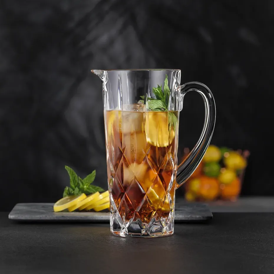 Noblesse set kan en 4 st. glazen, Helder