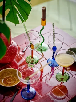 Noemi cocktailglas 23 cl, Blauw