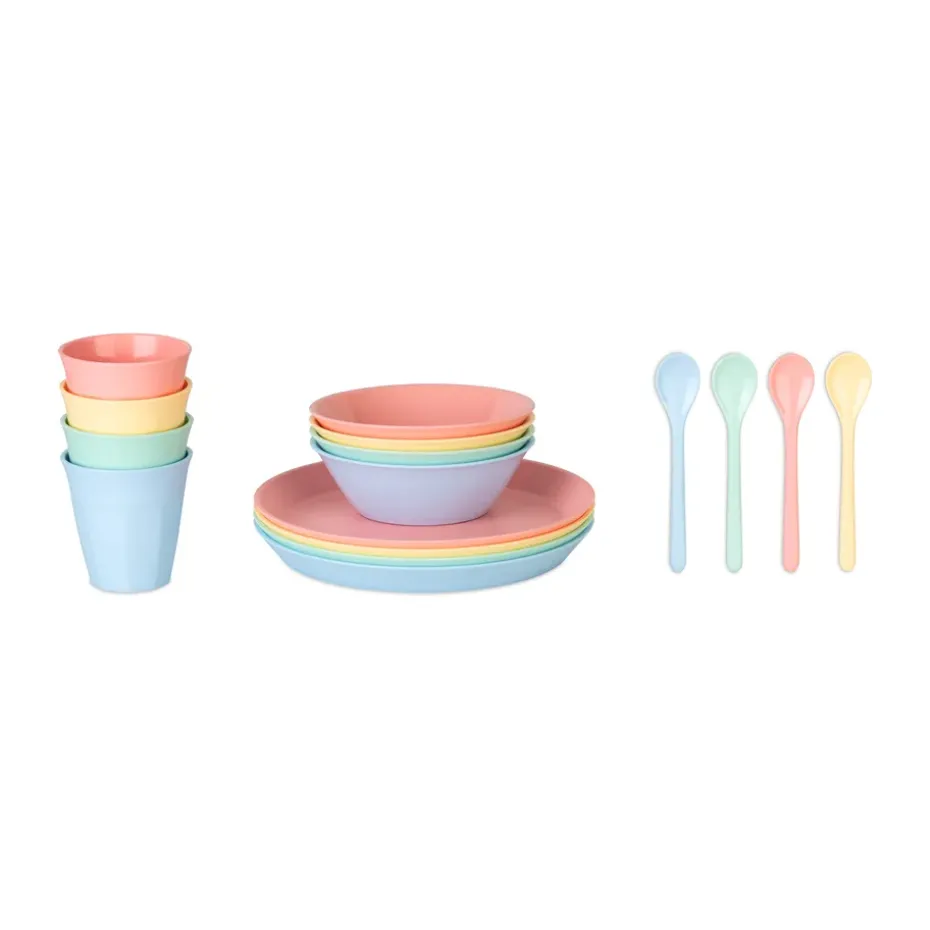 Nora Macarons servies 16-delig, Multi