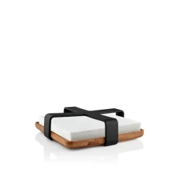 Nordic Kitchen bamboe servethouder, 19x19 cm
